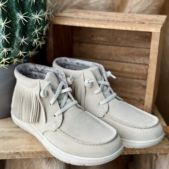 Ariat Hilo High Top Fringe Slip-On Shoe [Sand Suede] ✙NWT✙ - Picture 5 of 5
